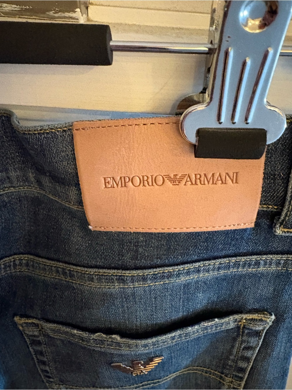 Emporio Armani Dark Blue Denim Jean Skirt - Picture 5 of 6